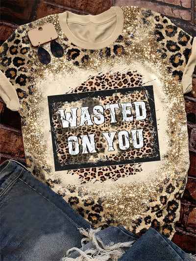 Western Style Leopard Skull T-Shirts