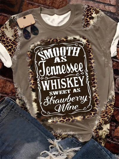 Western Style Leopard Skull T-Shirts